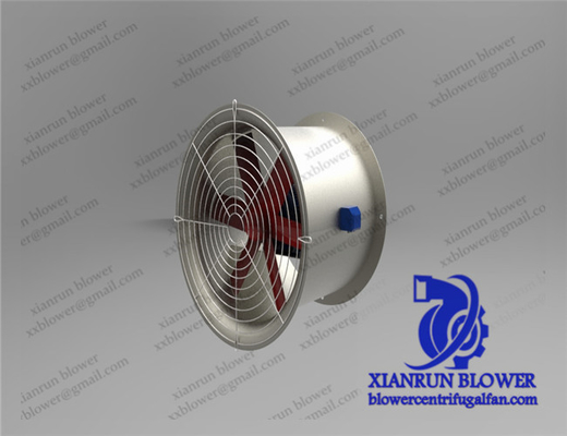 Tubular Belt Driven Axial Fan , Stainless Steel Boiler Industrial Drum Fan