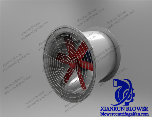 High Efficiency Bifurcated Industrial Axial Flow Fans Low Noise