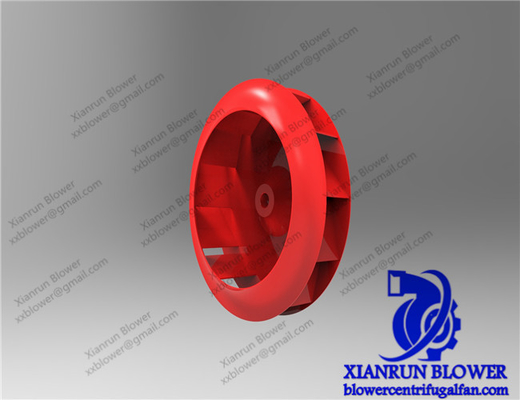 Red Centrifugal Fan Accessories Single Impeller Wear Resisting Processing