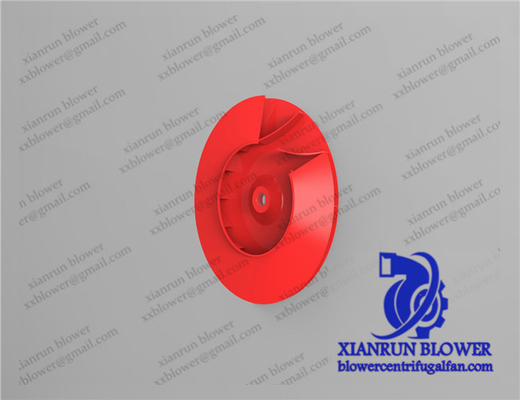 Backward Curved Centrifugal Fan Accessories Impeller Wheel Red Centrifugal Blower Parts
