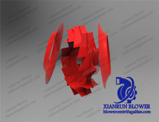 Steel Centrifugal Fan Accessories Anti Corrosion Backward Curved Impeller