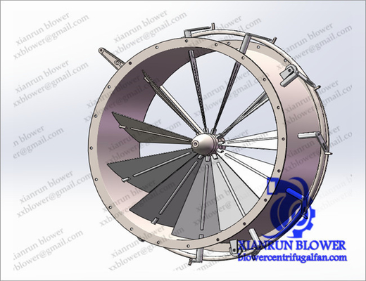 High Pressure Centrifugal Fan Accessories Air Blower Damper For Second Stage Impeller Wheel