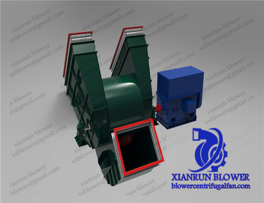 Industrial Double Inlet Centrifugal Fan backward Low Noise Blower Fan