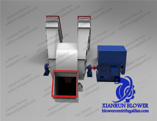 Industrial Double Inlet Centrifugal Fan backward Low Noise Blower Fan