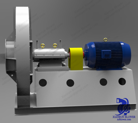 Steel Single Inlet Centrifugal Fan Blower With Coupling Bolt Bearing Box