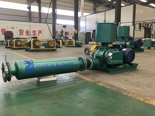 Carbon Steel Rotary Tri Lobe Roots Blower 85-95% Efficiency Color Custom